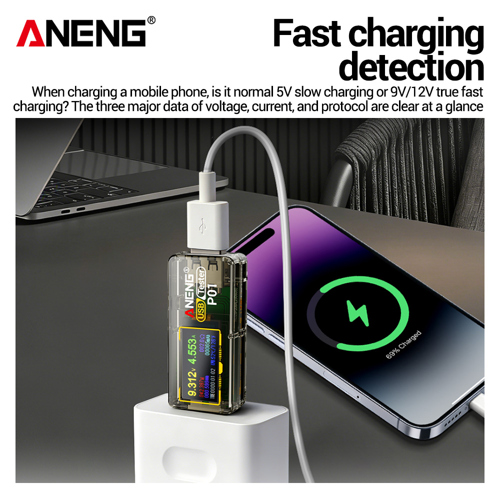 เครื่องทดสอบ USB รุ่น ANENG P0 - Co Detector Plug บทวิจารณ์และราคา